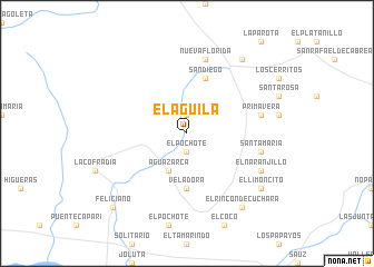 map of El Águila