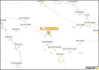 map of Elāhābād