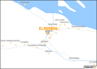 map of Elāhābād