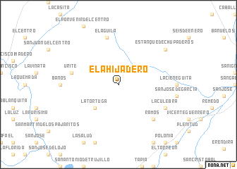 map of El Ahijadero