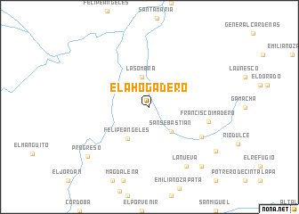 map of El Ahogadero