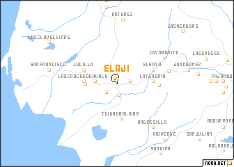 map of El Ají