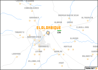 map of El Alambique