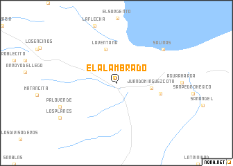 map of El Alambrado