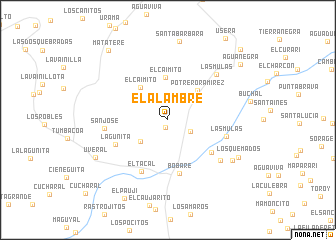 map of El Alambre