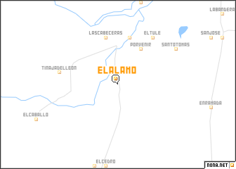 map of El Álamo