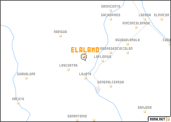 map of El Álamo