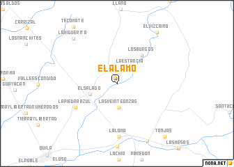 map of El Álamo