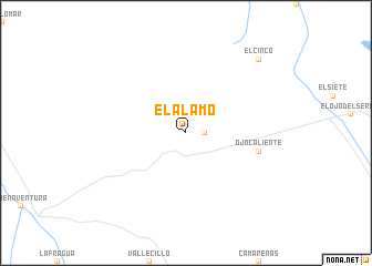 map of El Álamo