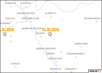 map of El Álamo