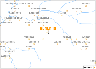 map of El Álamo