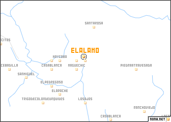 map of El Álamo