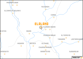 map of El Alamo