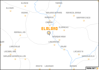 map of El Álamo