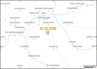 map of El Álamo