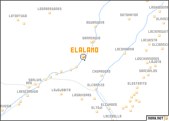 map of El Álamo