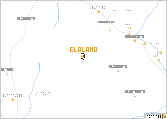 map of El Alamo