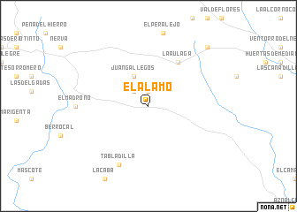 map of El Álamo