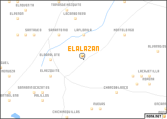 map of El Alazán