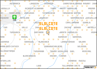 map of El Alcote