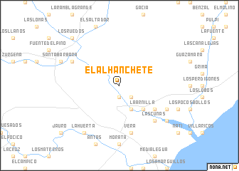 map of El Alhanchete