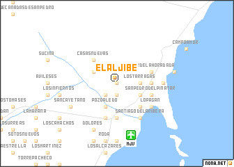 map of El Aljibe