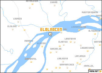 map of El Almacén