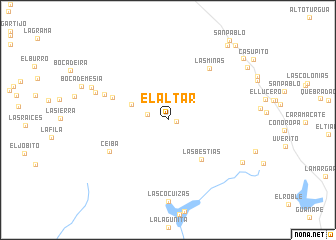 map of El Altar