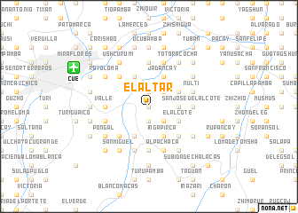 map of El Altar