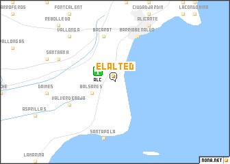 map of El Alted