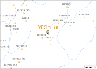 map of El Altillo