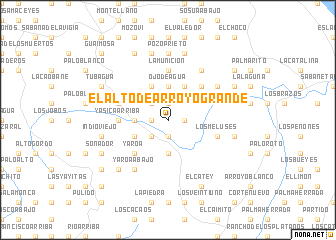 map of El Alto de Arroyo Grande