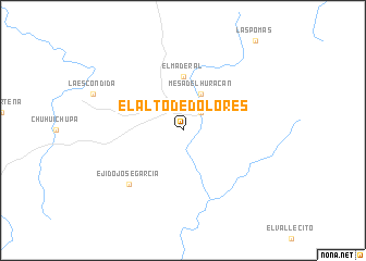 map of El Alto de Dolores