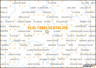 map of El Alto de la Catalina