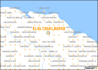 map of El Alto del Burro