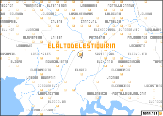 map of El Alto del Estiquirin