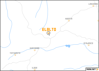 map of El Alto