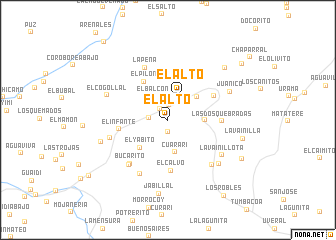 map of El Alto