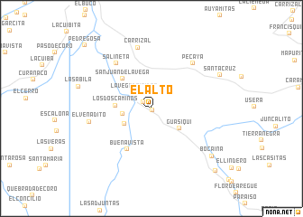 map of El Alto