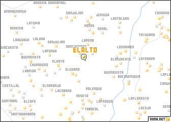 map of El Alto