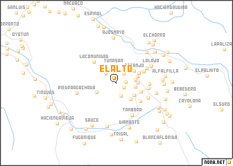 map of El Alto