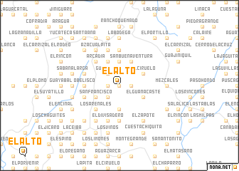 map of El Alto