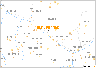 map of El Alvarado