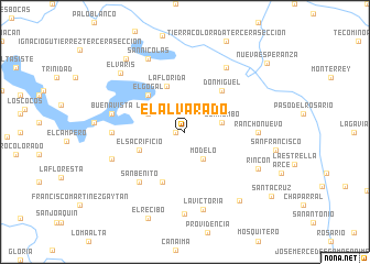 map of El Alvarado