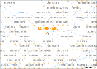 map of El Amargal