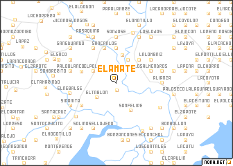 map of El Amate