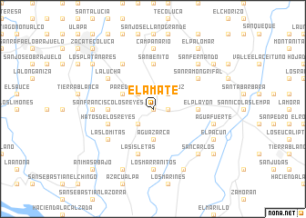 map of El Amate