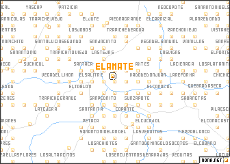 map of El Amate
