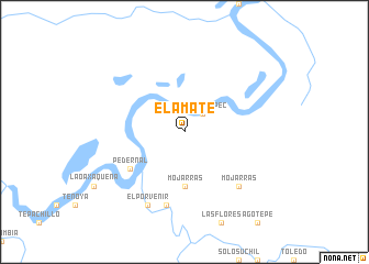 map of El Amate