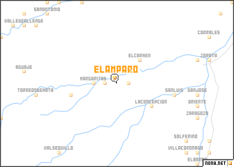 map of El Amparo
